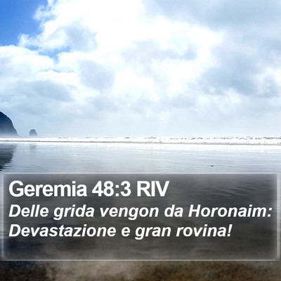 Geremia 48:3 RIV Bible Verse Image