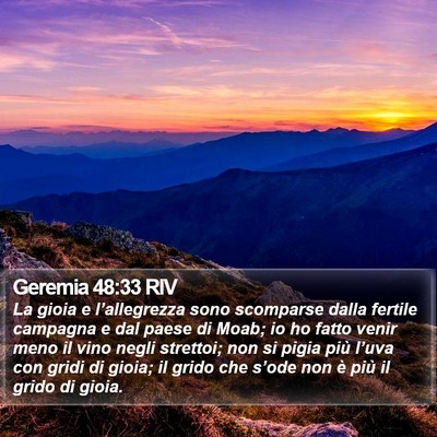 Geremia 48:33 RIV Bible Verse Image