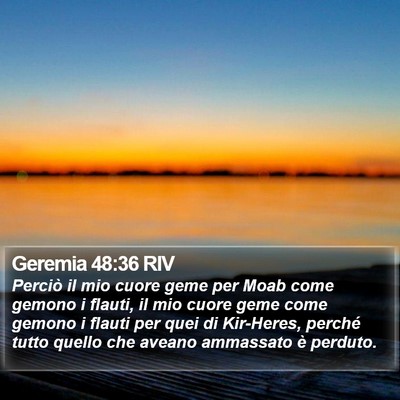 Geremia 48:36 RIV Bible Verse Image
