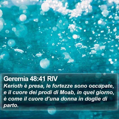 Geremia 48:41 RIV Bible Verse Image