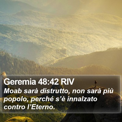 Geremia 48:42 RIV Bible Verse Image