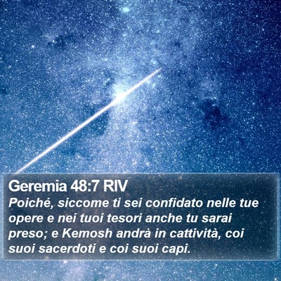 Geremia 48:7 RIV Bible Verse Image