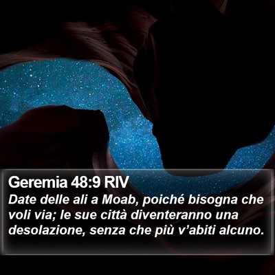 Geremia 48:9 RIV Bible Verse Image