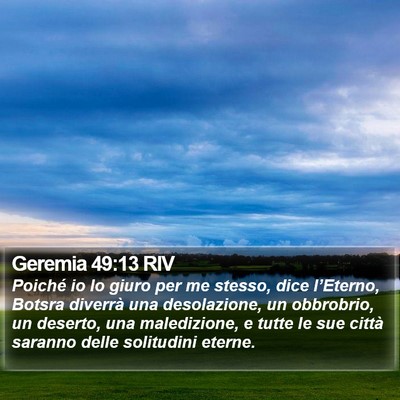 Geremia 49:13 RIV Bible Verse Image