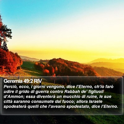 Geremia 49:2 RIV Bible Verse Image