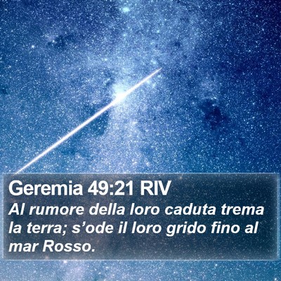 Geremia 49:21 RIV Bible Verse Image