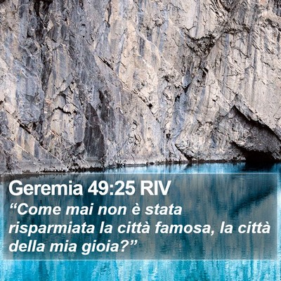 Geremia 49:25 RIV Bible Verse Image
