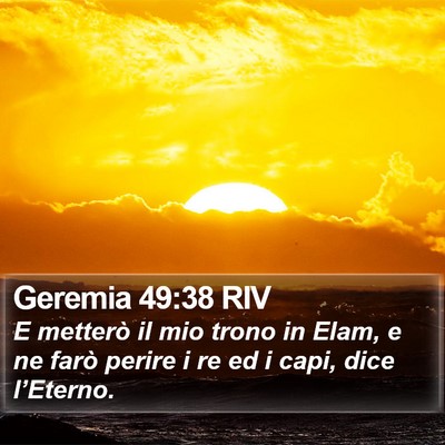 Geremia 49:38 RIV Bible Verse Image