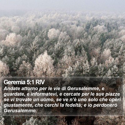 Geremia 5:1 RIV Bible Verse Image