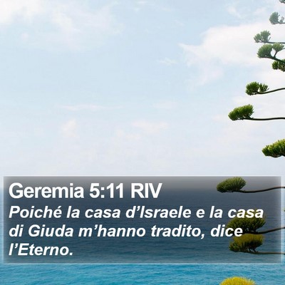 Geremia 5:11 RIV Bible Verse Image