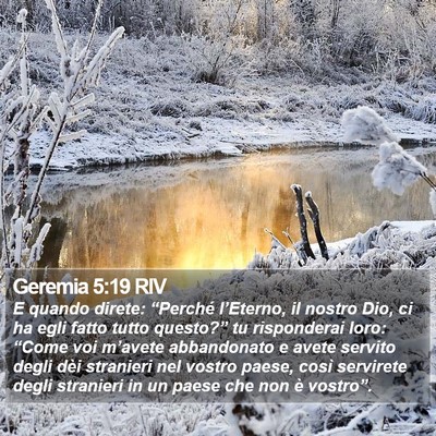 Geremia 5:19 RIV Bible Verse Image