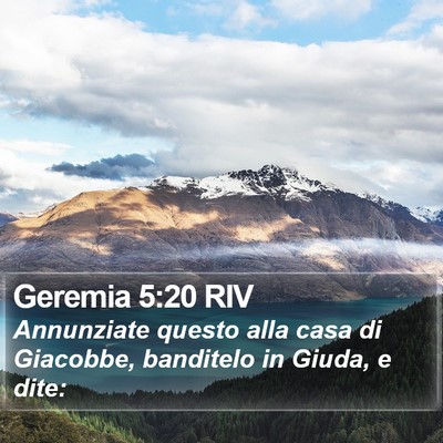 Geremia 5:20 RIV Bible Verse Image