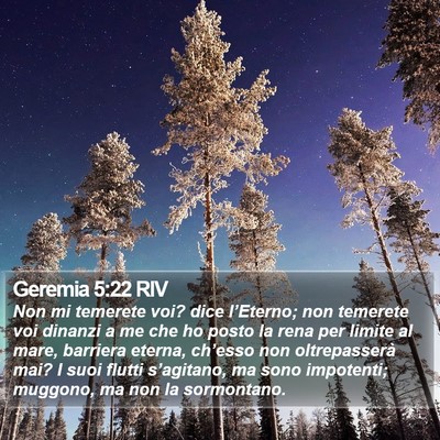 Geremia 5:22 RIV Bible Verse Image