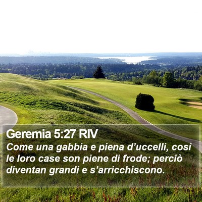 Geremia 5:27 RIV Bible Verse Image