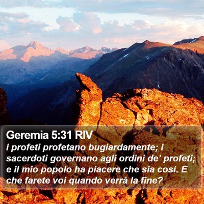 Geremia 5:31 RIV Bible Verse Image