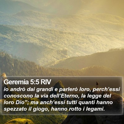 Geremia 5:5 RIV Bible Verse Image