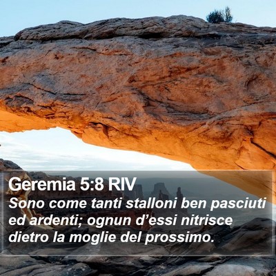 Geremia 5:8 RIV Bible Verse Image