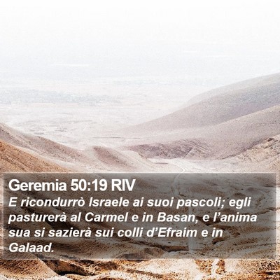 Geremia 50:19 RIV Bible Verse Image