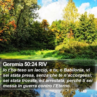 Geremia 50:24 RIV Bible Verse Image