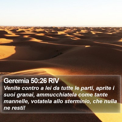 Geremia 50:26 RIV Bible Verse Image