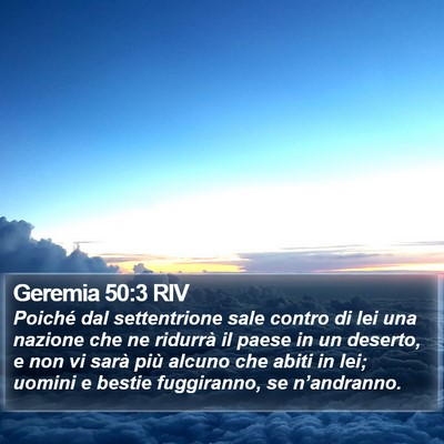 Geremia 50:3 RIV Bible Verse Image