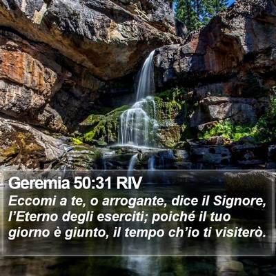 Geremia 50:31 RIV Bible Verse Image