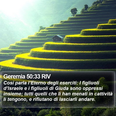 Geremia 50:33 RIV Bible Verse Image