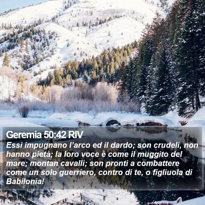 Geremia 50:42 RIV Bible Verse Image
