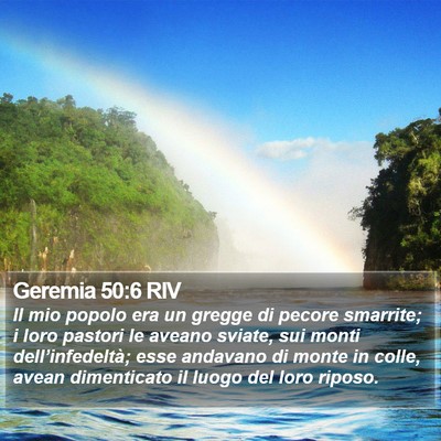 Geremia 50:6 RIV Bible Verse Image