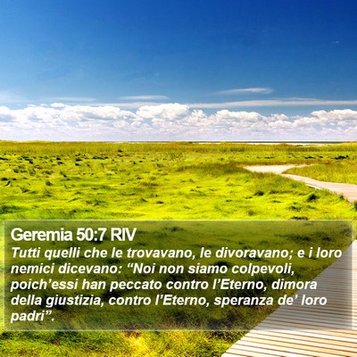 Geremia 50:7 RIV Bible Verse Image