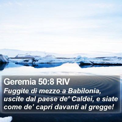 Geremia 50:8 RIV Bible Verse Image