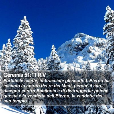 Geremia 51:11 RIV Bible Verse Image