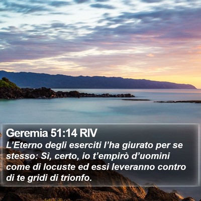 Geremia 51:14 RIV Bible Verse Image