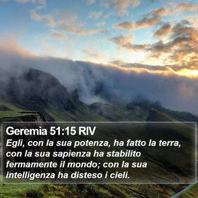 Geremia 51:15 RIV Bible Verse Image