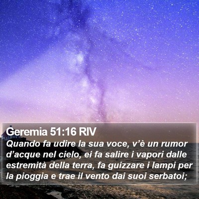 Geremia 51:16 RIV Bible Verse Image