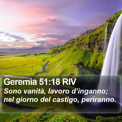 Geremia 51:18 RIV Bible Verse Image