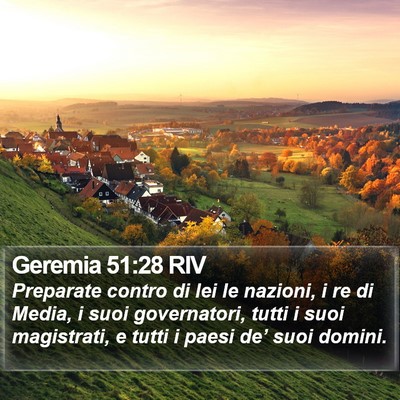 Geremia 51:28 RIV Bible Verse Image