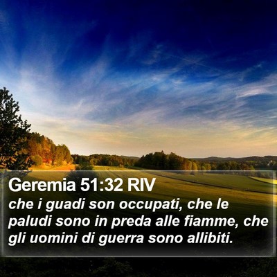 Geremia 51:32 RIV Bible Verse Image