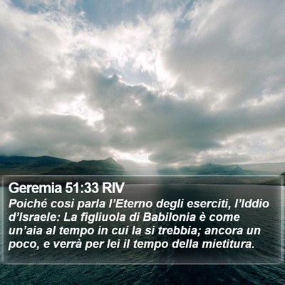 Geremia 51:33 RIV Bible Verse Image