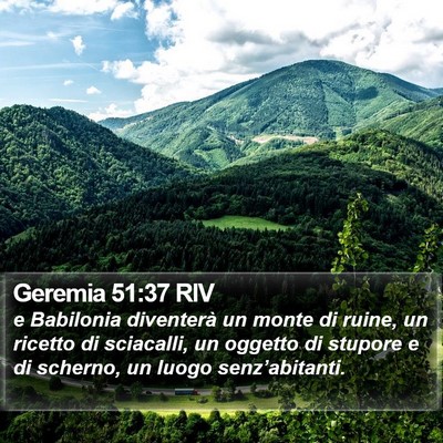 Geremia 51:37 RIV Bible Verse Image
