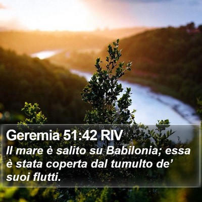 Geremia 51:42 RIV Bible Verse Image