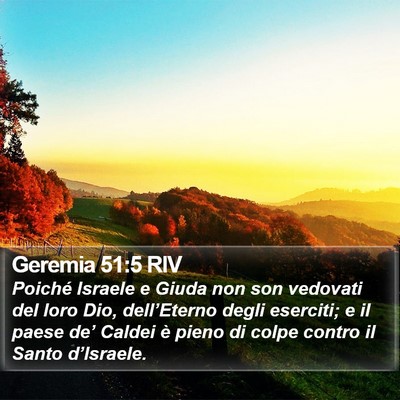 Geremia 51:5 RIV Bible Verse Image