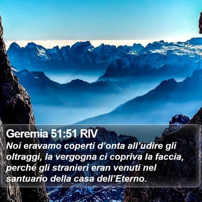 Geremia 51:51 RIV Bible Verse Image