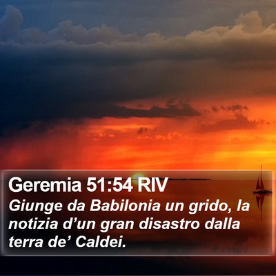 Geremia 51:54 RIV Bible Verse Image