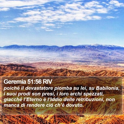 Geremia 51:56 RIV Bible Verse Image