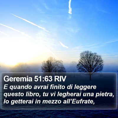 Geremia 51:63 RIV Bible Verse Image