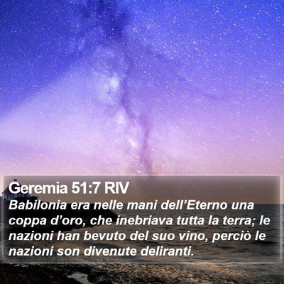 Geremia 51:7 RIV Bible Verse Image