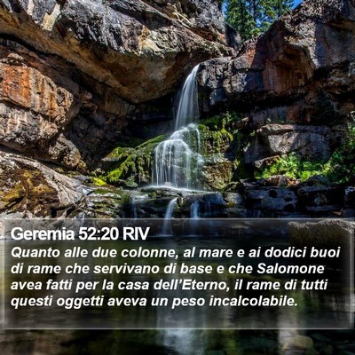 Geremia 52:20 RIV Bible Verse Image