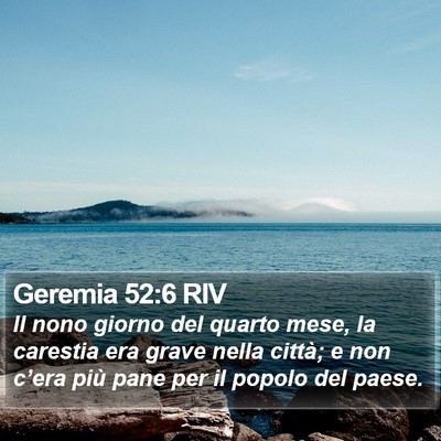 Geremia 52:6 RIV Bible Verse Image