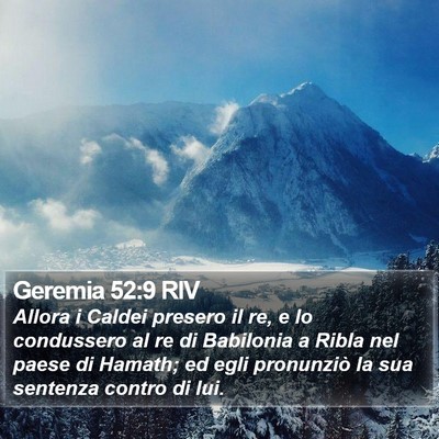 Geremia 52:9 RIV Bible Verse Image